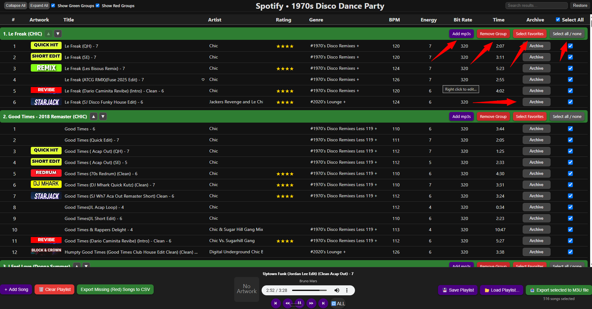 Maximize Playlist View